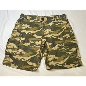 Carhartt Woodland Camo Cargo‎ Shorts Durable Work Casual Size 42